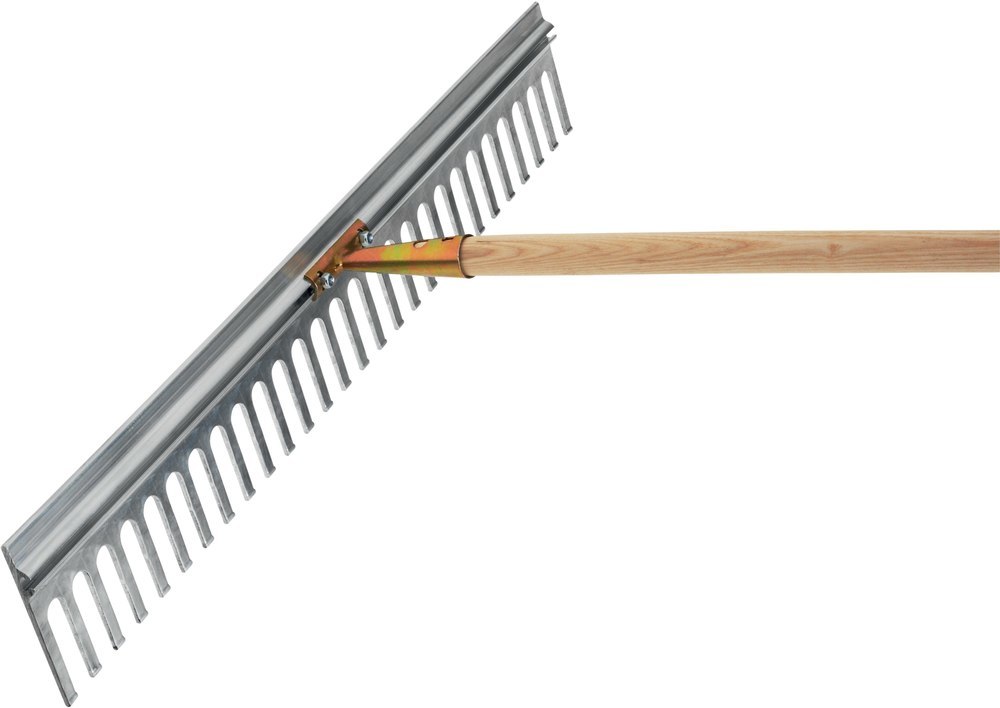 FLORA Aluminiumrechen m. Schwenkkopf 28 Zinken Arbeitsbreite 75 cm Produktbild img1 L