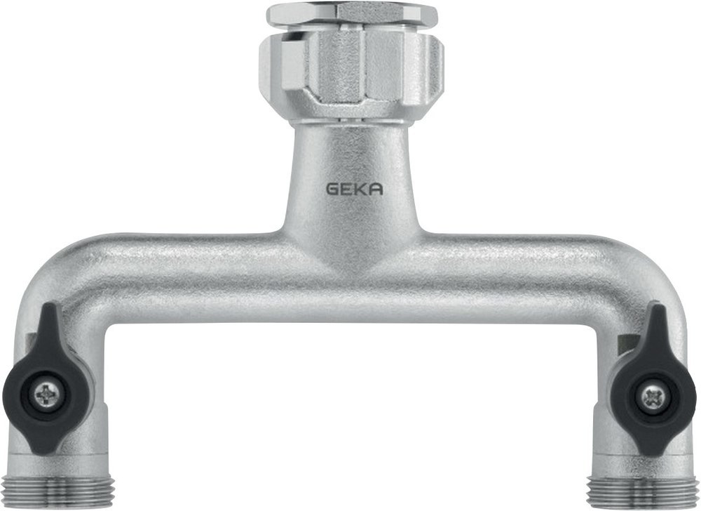 GEKA Zweiwegeventil vertikal IG G3/4+G1 2xAG G3/4MS Cr Produktbild img1 L