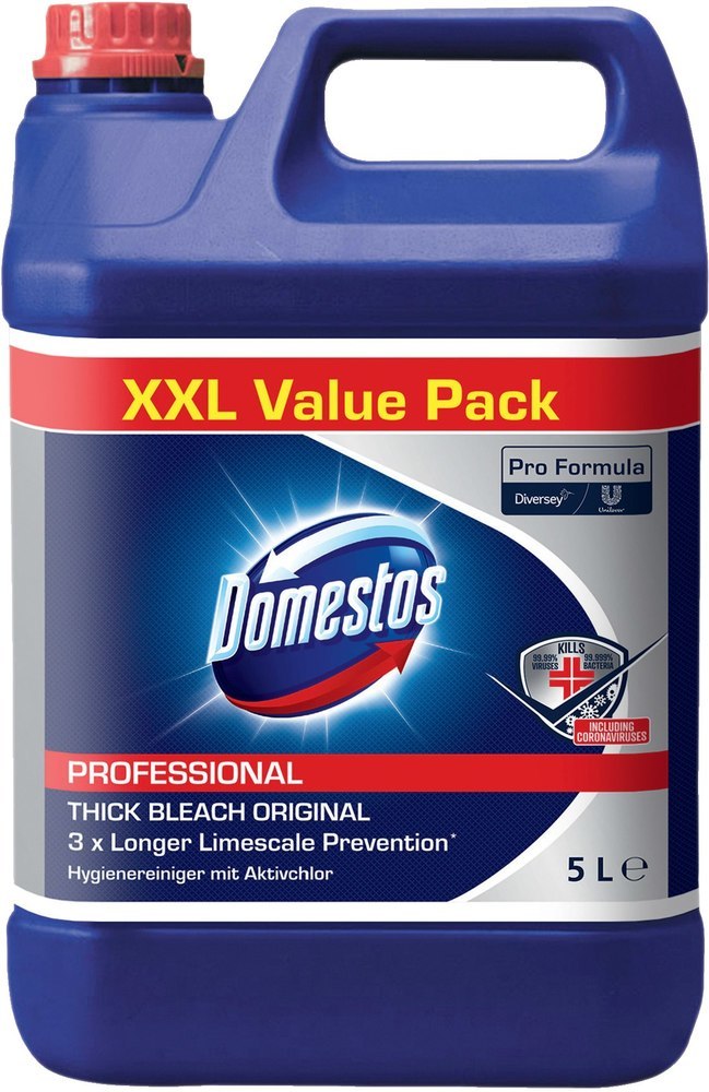 Domestos Hygienereiniger 5L Classic mit Aktivchlor Dickes Gel-Bleichmittel Produktbild img1 L