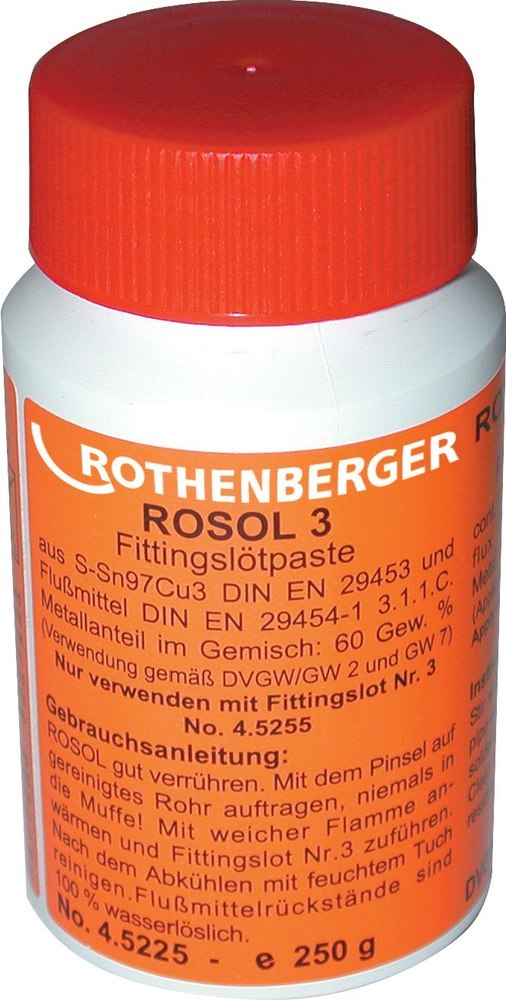 Rothenberger Weichlötpaste Rosol 3 250g Flasche Produktbild img1 L