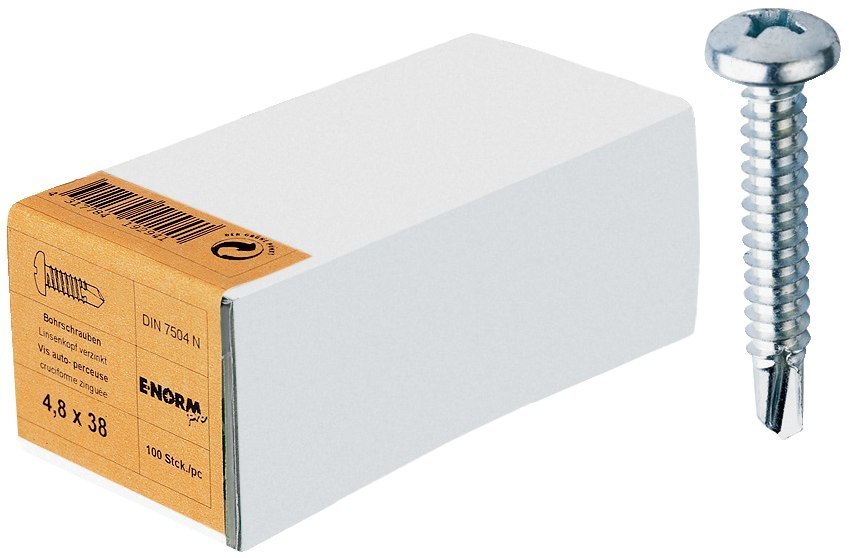 E-NORMpro Bohrschraube DIN 7504, Form M, galvanisch verzinkt, PH Produktbild img1 L