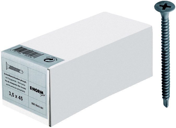 E-NORMpro Schnellbauschraube, Feingewinde mit Bohrspitze Produktbild img1 L