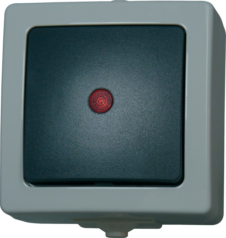 Kopp Kontrollschalter AP/FR Nautic grau Produktbild img1 L