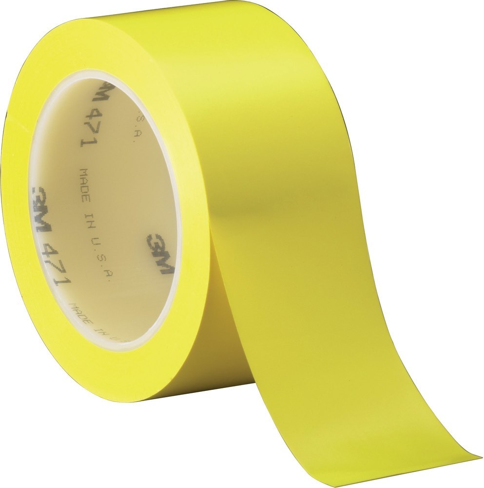 3M Weich-PVC-Klebeband 471F 50mm x 3gelb Produktbild img1 L
