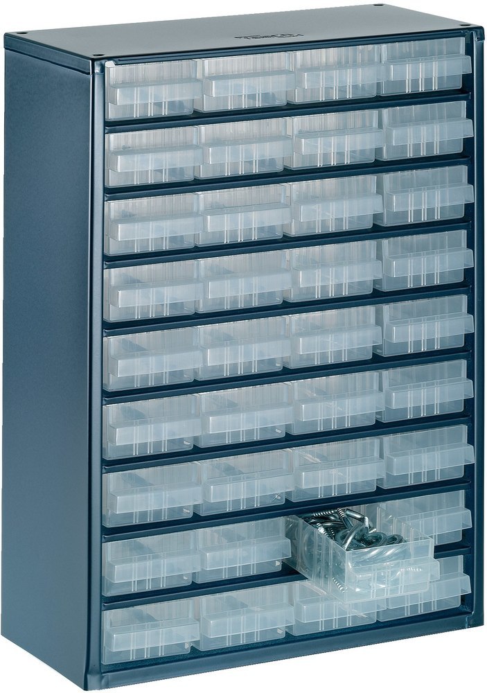 RAACO Schubladen-Magazin mit 36 Laden Typ 150-01 blau Produktbild img1 L