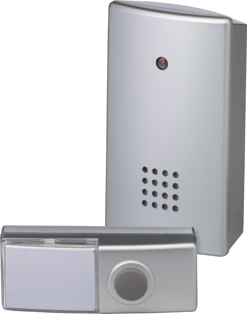 HEIDEMANN Funkgong-Set HX Clip 100 m, si lber, Gürtelclip Produktbild img1 L