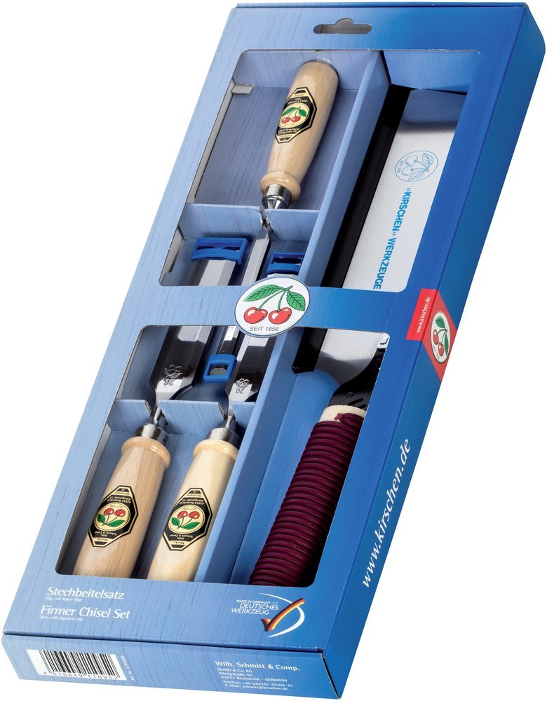 KIRSCHEN Stechbeitel-Satz mit Japansäge 4-teilig Produktbild img1 L