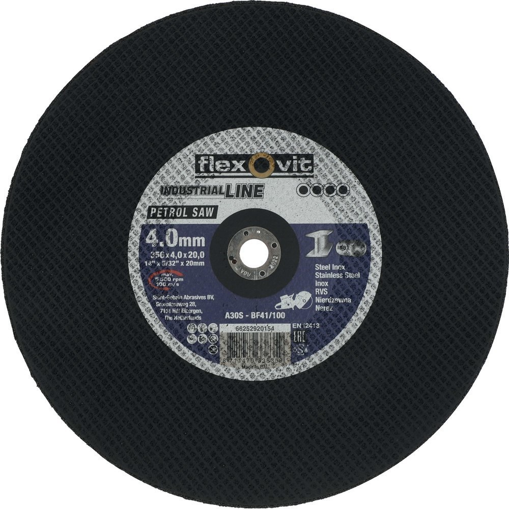 FLEXOVIT Trenns.A30S-BF41/100 Met 350x4, 0x25,4 flexovit Produktbild img1 L
