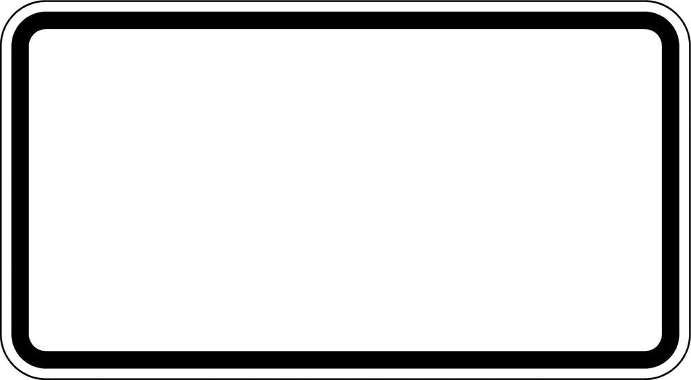ZZ.blanko, 231x420mm Grund weiß - Rand s chwarz RAL-Gütezeichen Folie RA1 Produktbild img1 L