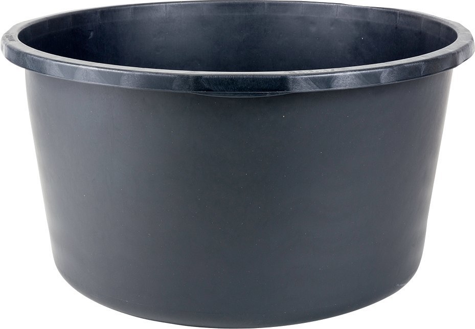 BERDAL Mörtelkübel 90L schwarz, rund, L-Skala Produktbild img1 L