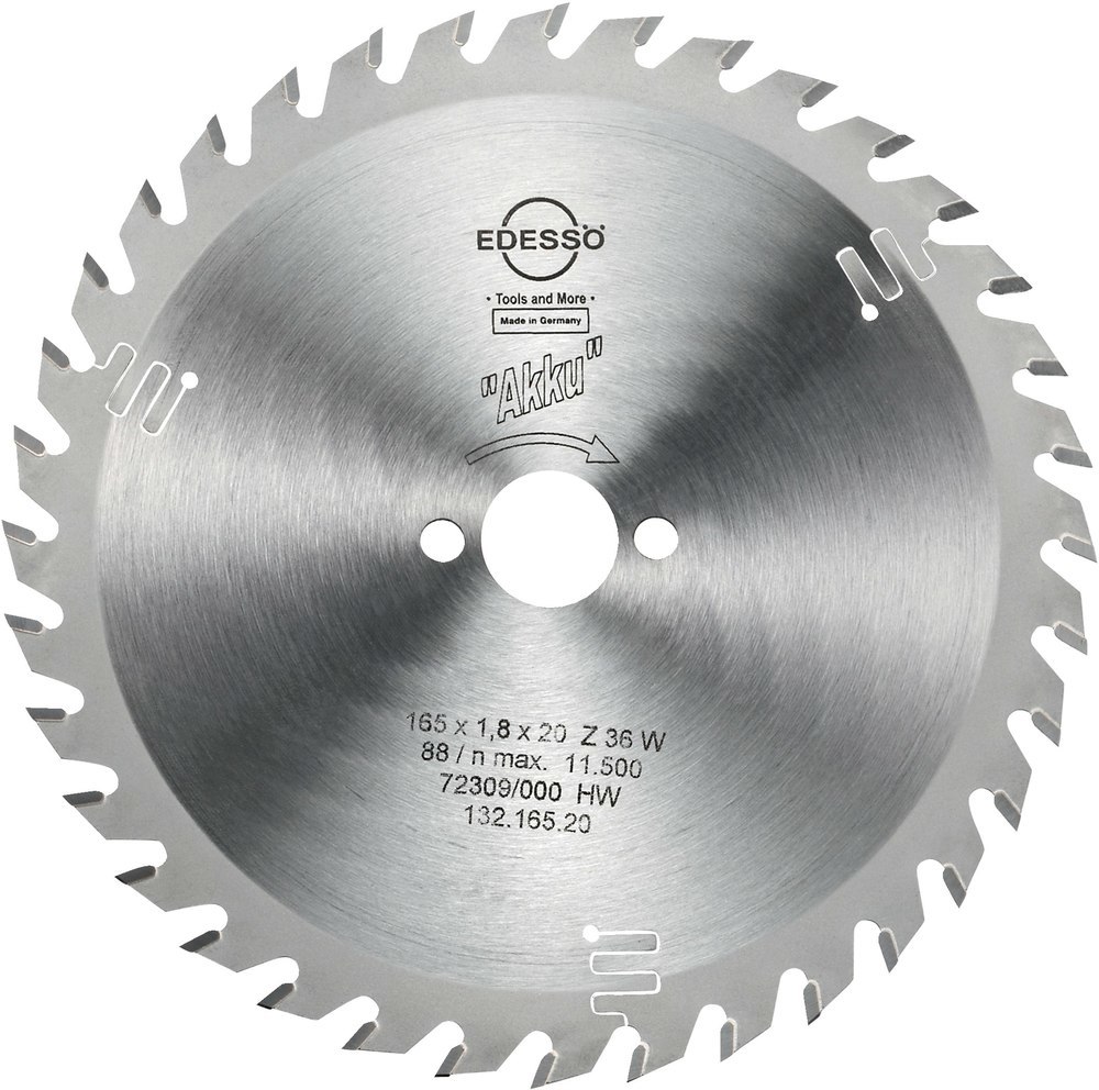 Edessö HW-Handkreissägeblatt für AKKU-Maschinen Wechselzahn Produktbild img1 L