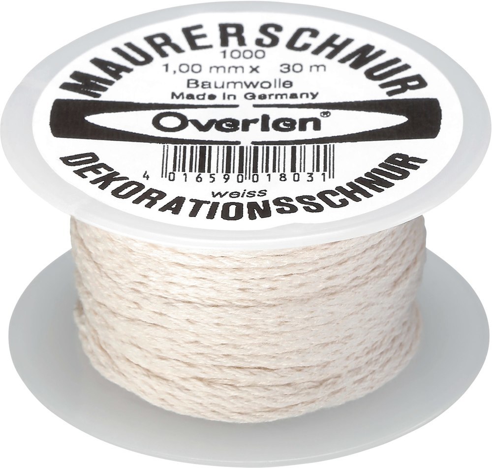 Overlen Baumwollkordel 1.0mm 30m weiß Overmann Produktbild img1 L