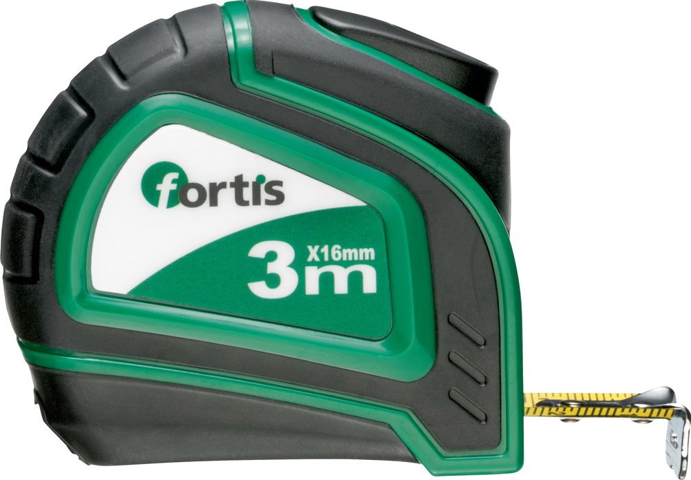 fortis Taschenbandmaß Bandstopp 3mx16 mm Produktbild img1 L