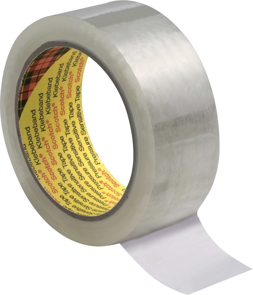 3M Verpackungsklebeband 309 Transparent 50mm x 66m Produktbild img1 L