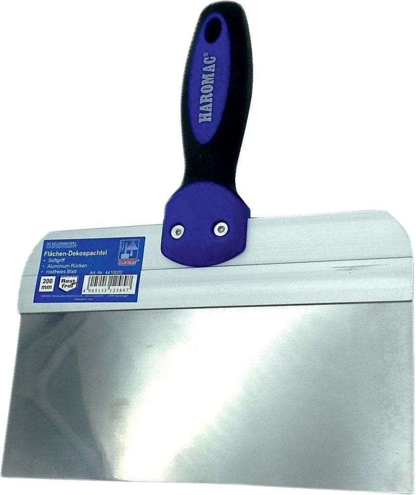 HAROMAC Flächen-Dekospachtel 200 mm mit Softgriff und Alurücken Produktbild img1 L