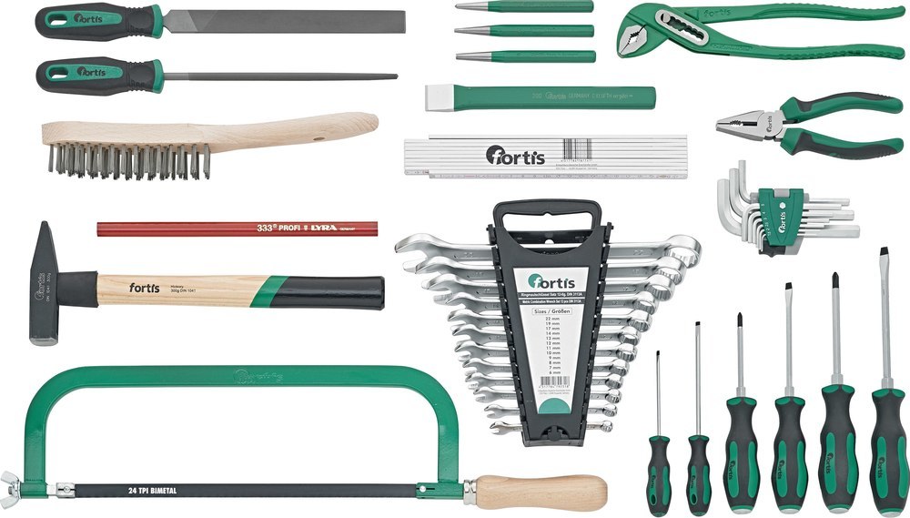 fortis Werkzeugsortiment Metall 41-teilig im Rucksack Produktbild img1 L