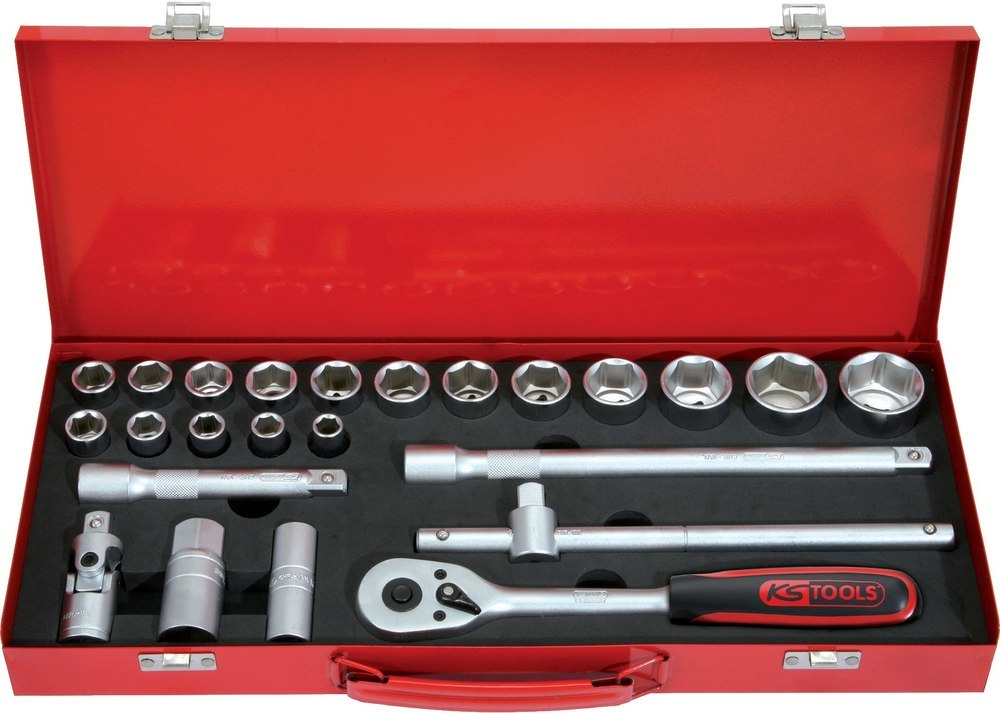 KS TOOLS Steckschlüssel-Garnitur 1/2" 91 7.4024 24-teilig KS Tools Produktbild img1 L