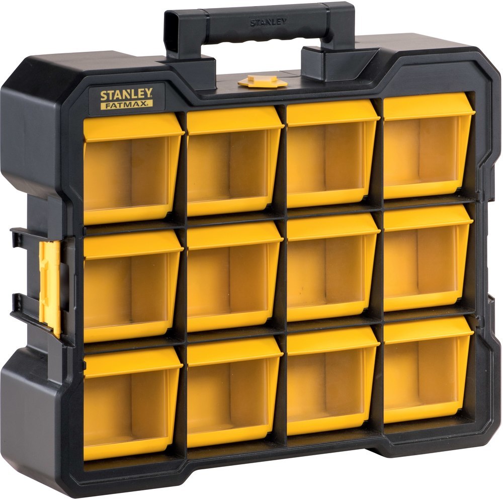 STANLEY Sortimentskasten Flip Bin 450x356x108mm 12 Fächer Fatmax Produktbild img1 L