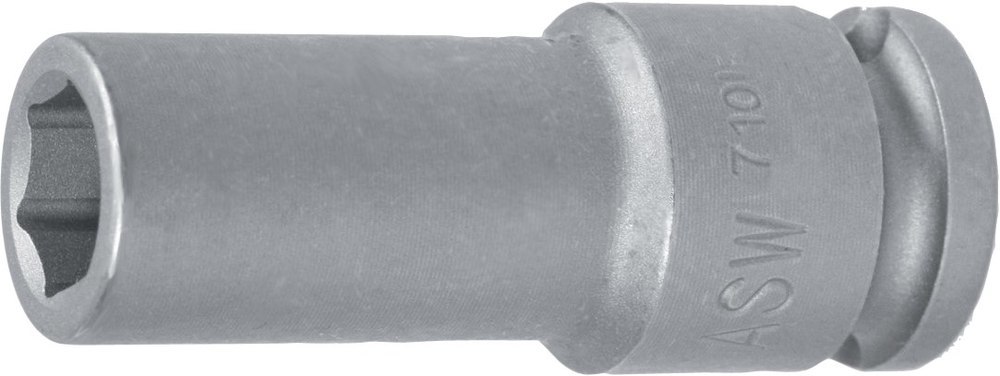 ASW Kraft-Steckschlüssel-Einsatz 3/8", 6-kant, lang Produktbild img1 L