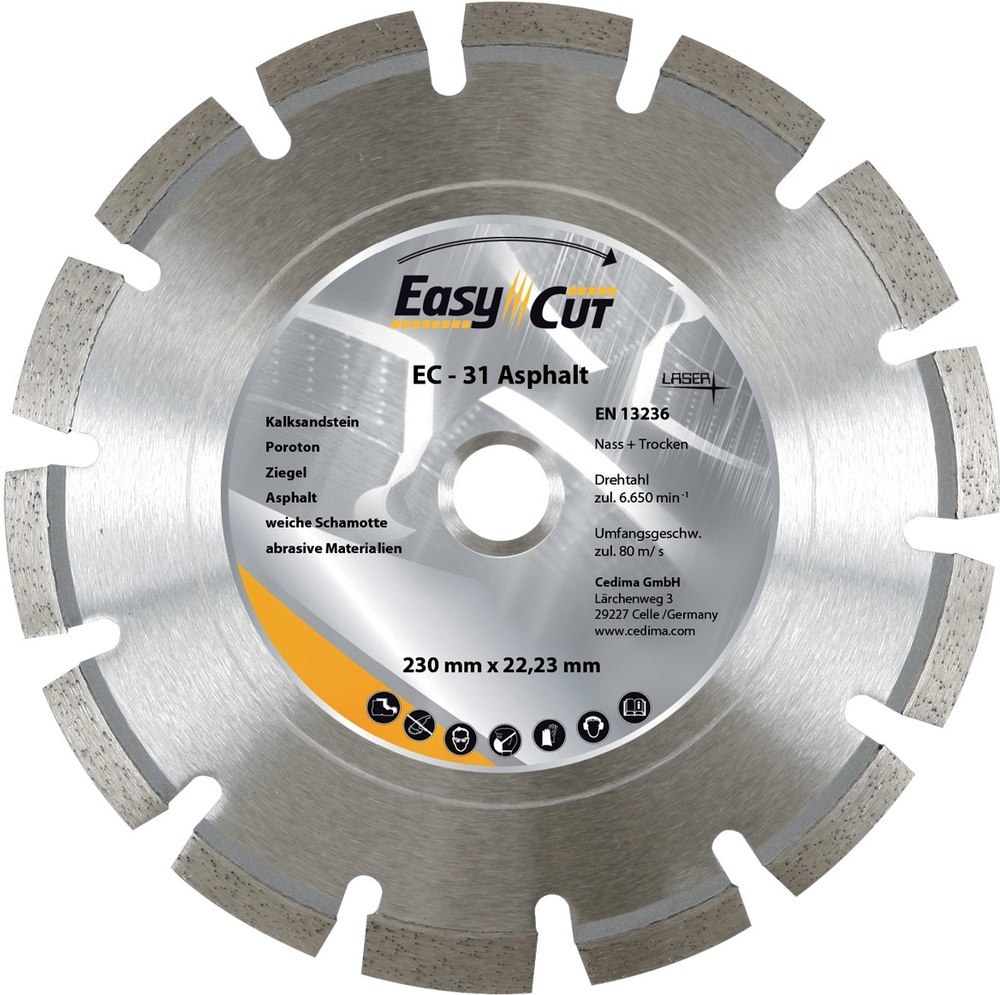 CEDIMA Trennscheibe Diamant EC-31 350x3,2x10x25,4 mm Produktbild img1 L