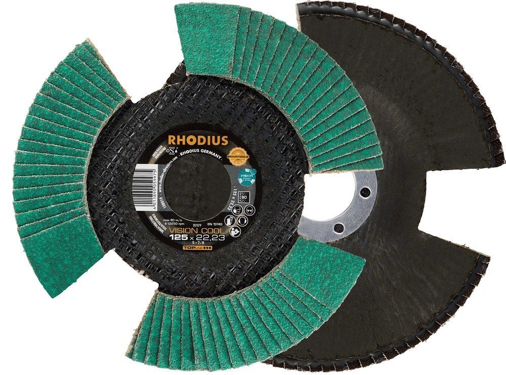 RHODIUS Sicht-Lamellenschleifscheibe VISION COOL Produktbild img1 L