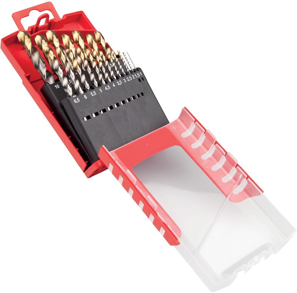 DORMER PRAMET Spiralbohrer Set 4-10mm x1,0 A002 in Box 118G Typ N 4xD 5tlg. Tin Tip A08910 Produktbild img1 L