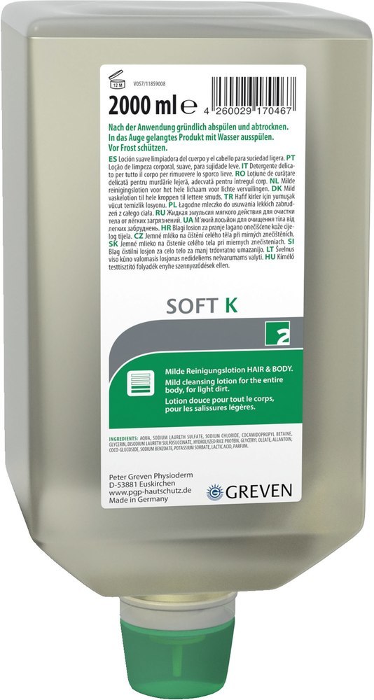 GREVEN® SOFT K, milde Reinigungslotion, parfümiert Produktbild img1 L