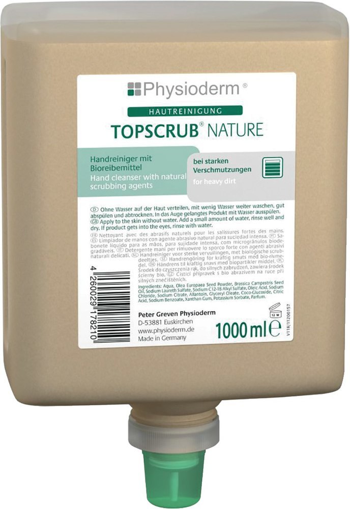 Physioderm Topscrub nature 1000 ml Neptu neflasche Handreiniger Naturreibem Produktbild img1 L