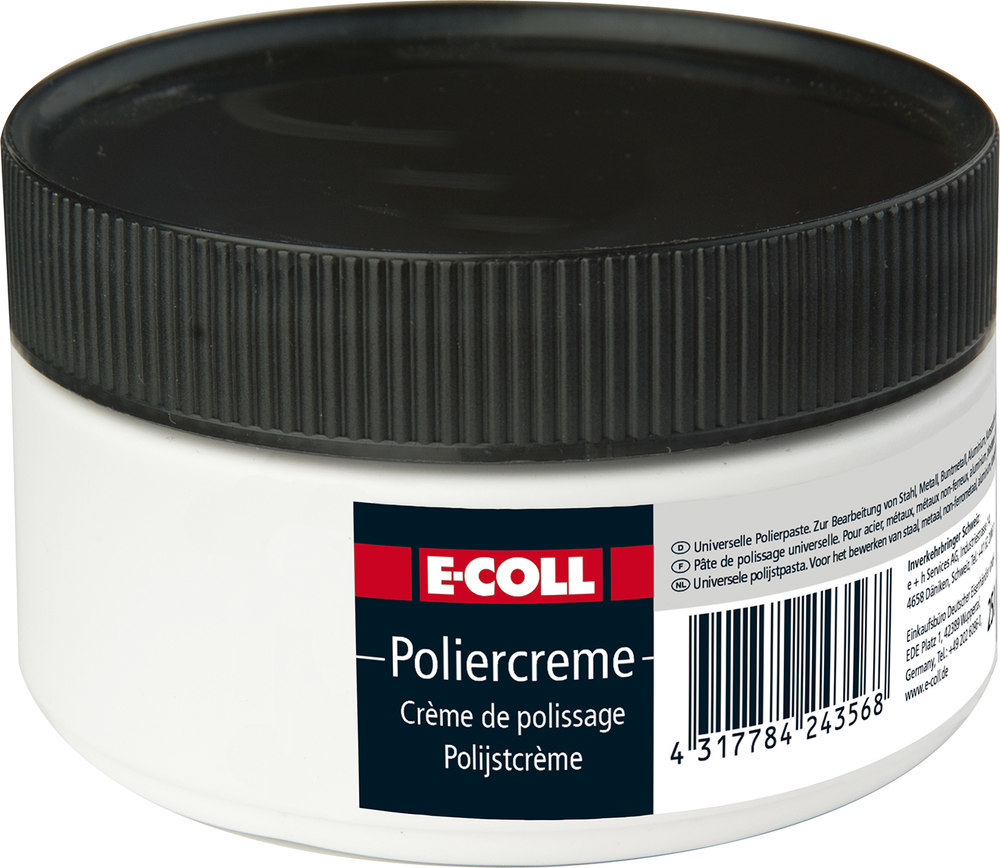 E-COLL Poliercreme Universal rosa silikonfrei, wasserlöslich, 250ml Dose Produktbild img1 L
