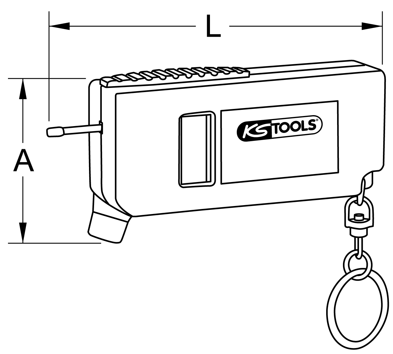 KS Tools Digital Reifendruck- und Reifenprofil-Tiefenmesser Produktbild img7 L