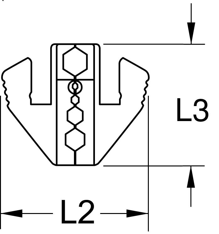 KS Tools Paar Crimp-Einsätze für Koaxstecker, Ø 6,50 / 5,41 / 1,72 mm Produktbild img3 L