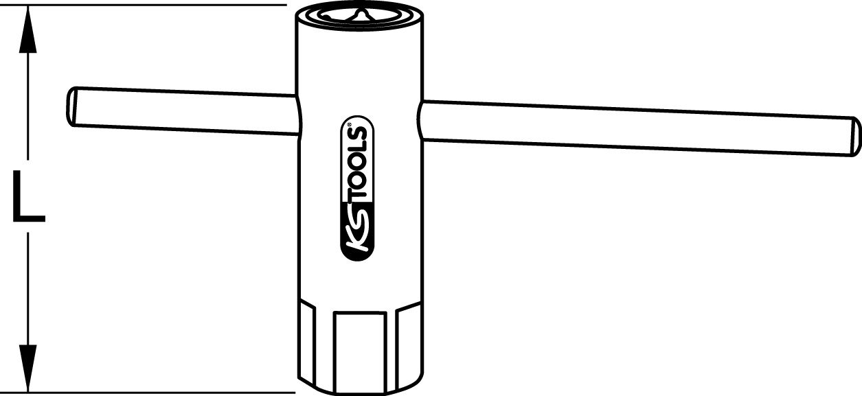 KS Tools Knebel für Verlängerung, 200mm Produktbild img2 L