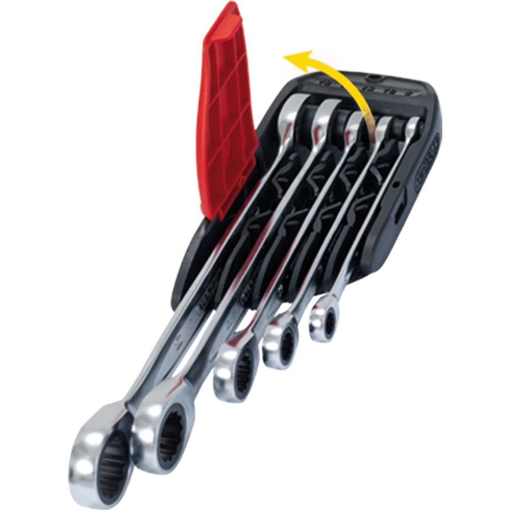 KS TOOLS DUO GEAR Ringmaulschlüssel-Satz, Maul-Ratschenfunktion, 5-teilig, umschaltbar Produktbild img4 L