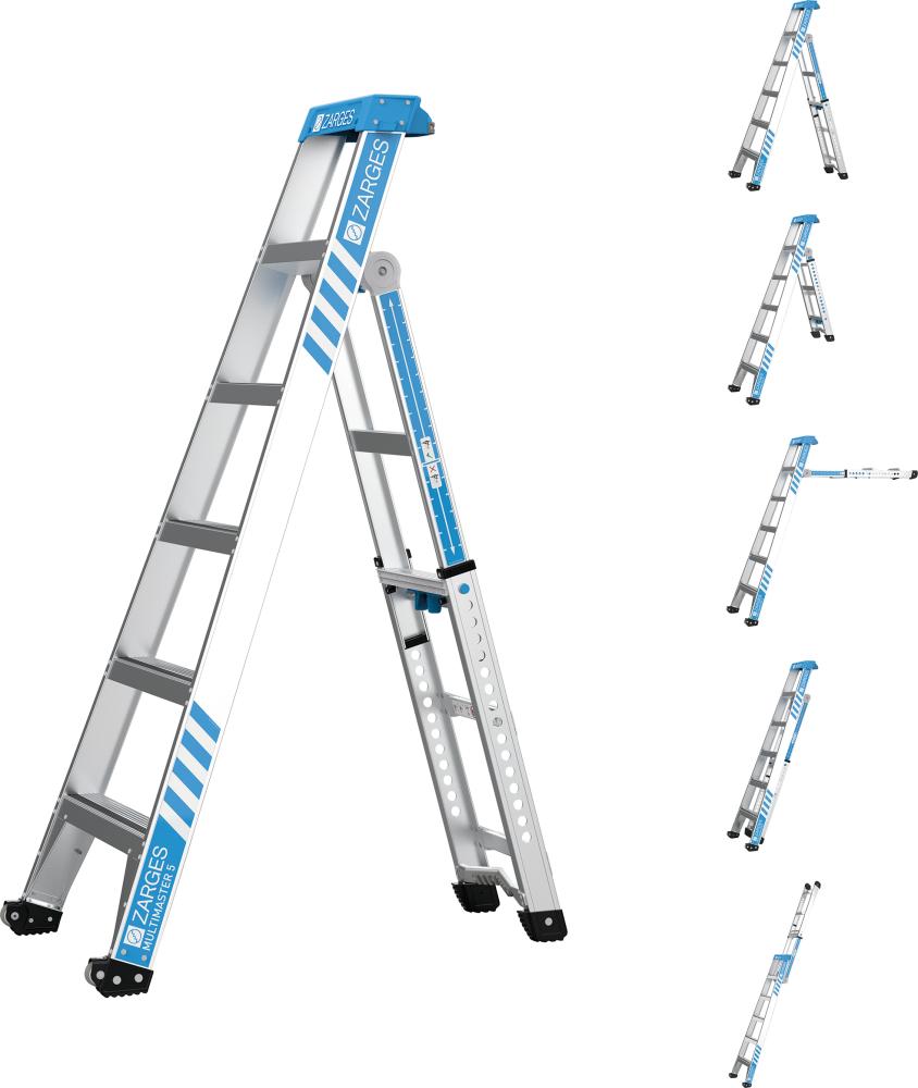 ZARGES Multimaster 5 Kombileiter Leiterl änge 2,88 m Produktbild img1 L