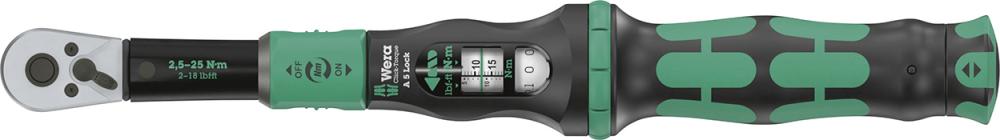 Wera Drehmomentschlüssel Click-Torque Lock A5 2,5-25Nm 1/4" Produktbild img1 L
