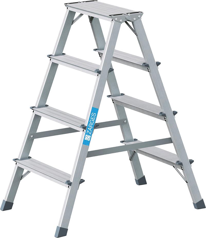 ZARGES Stufenstehleiter Scana B, beidseitig begehbar Produktbild img1 L