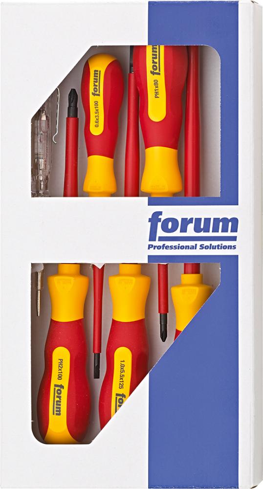 FORUM Schraubendreher-Satz VDE 6-teilig mit Prüfer Produktbild img1 L