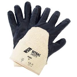 NITRAS Nitrilhandschuhe, naturfarben / blau, EN 388 Produktbild