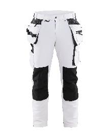 Blåkläder Malerhose 4-Wege-Stretch Weiß/Dunkelgrau Produktbild