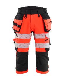Blåkläder HIGH VIS PIRATENHOSE 4-WEGE STRETCH High Vis Rot/Schwarz Produktbild