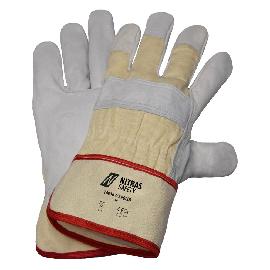 NITRAS APOLLO, Rindvolllederhandschuhe, naturfarben / grau, EN 388 Produktbild
