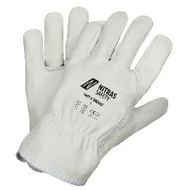 NITRAS DRIVER, Rindvolllederhandschuhe, grau, EN 388, EN 407 Produktbild