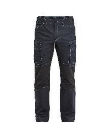 Blåkläder Service Arbeitshose Denim mit Stretch Marineblau/Schwarz Produktbild