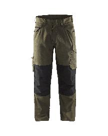 Blåkläder Service Arbeitshose mit Stretch Dunkel Olivgrün/Schwarz Produktbild