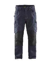 Blåkläder Service Arbeitshose Denim Stretch Marineblau/Schwarz Produktbild