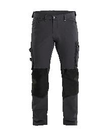 Blåkläder Handwerker Arbeitshose ohne Nageltaschen 4-Wege-Stretch X1900 Dunkelgrau/Schwarz Produktbild