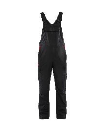 Blåkläder Industrie Latzhose Schwarz/Rot Produktbild