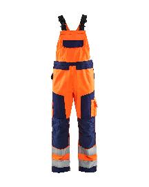 Blåkläder High Vis Latzhose High Vis Orange/Marineblau Produktbild