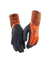 Blåkläder Arbeitshandschuh gefüttert und wasserabweisend, Latex überzogen High Vis Orange 7 Produktbild