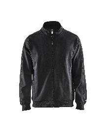 Blåkläder Sweatshirt mit Reißverschluss Schwarz Produktbild